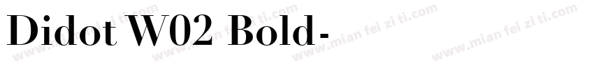 Didot W02 Bold字体转换